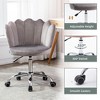 NicBex Adjustable Height Swivel Shell Back Desk Office Chair with Silver Base for Work Study Vanity,Living Room - 4 of 4