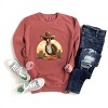 Simply Sage Market Turkey Bird Western Garment Dyed Sweatshirt - 3 of 4