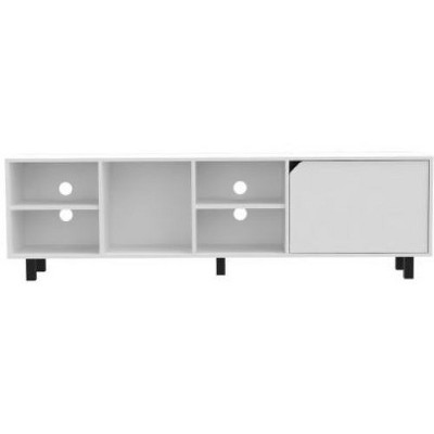 NicBex TV Stands for 70 inch TV,Entertainment Center with 4 Open Shelves and 5 Legs,TV Console for Living Room, Bedroom, Home