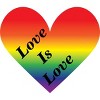 Adult Design By Humans Love Is Love Rainbow Heart Pride By ArnyaTees Racerback Tank Top - 2 of 2