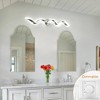 LLHZSY Modern Spiral Design LED Bathroom Vanity Light Dimmable Wall Light - 31 1/2 Inch - Nickel - 3 of 4