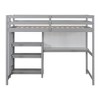 NicBex Smart Twin/Full Size Loft Bed with Desk & Shelves,Space-Saving Twin Loft Bed with Built-in Study Area,Writing Board,Loft Bed for Kids,Teens - 4 of 4
