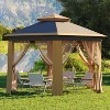 Garvee 13×13 FT Hexagonal Instant Pop‑Up Gazebo Screen Tent with Mosquito Netting – 6‑Sided UV‑Resistant Steel Frame Outdoor Canopy - 4 of 4