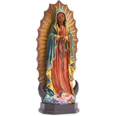 Juvale Lady of Guadalupe Figurine for Religious & Christian Decor, Resin, 12"