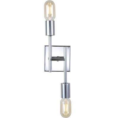 Turing 18.75" Polished Chrome LED Wall Sconce for Modern Homes