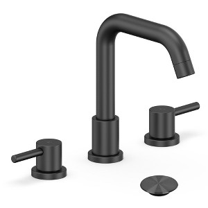 Whizmax Bathroom Sink Faucet,Bathroom Faucet 3 Hole with Stainless Steel Pop Up Drain and cUPC Lead-Free Hose - 1 of 4