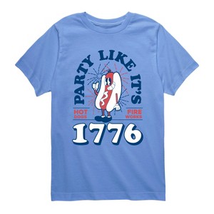 Boys' - Instant Message - Hotdog and Fireworks Short Sleeve Graphic T-Shirt - 1 of 4