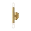 Livex Lighting Copenhagen 2 - Light Wall Light in  Satin Brass - 2 of 3