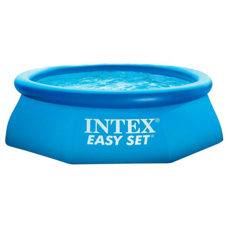 Intex 8ft x 30in Easy Set Inflatable Above Ground Polygonal Pool w/ Filter Pump, 3 of 7