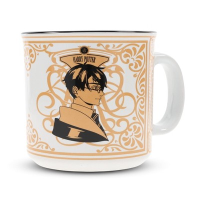 Silver Buffalo Harry Potter Vs. Draco Malfoy Anime-Style Ceramic Camper Mug | Holds 20 Ounces