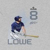MLBPA Men's Lowe Pw Licensed Mlb Players Brandon Lowe Tampa Bay Rays Short Sleeve Graphic Cotton T-Shirt - Sport Grey 3X - 2 of 4