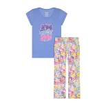 Sleep On It Girls Blossoming Dreams 2-Piece Capri Legging Pajama Sleep Set