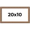 PosterPalooza | Panoramic Slim Profile Gold Picture Frame - UV Acrylic, Foam Board Backing, Hanging Hardware - 2 of 4