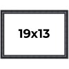PosterPalooza | Linear Black Picture Frame - UV Acrylic, Backing Board, Hanging Hardware Included - 2 of 4