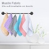 12 Pack Baby Muslin Washcloths - Soft Face Cloths for Newborn, Absorbent Bath Wash Cloths, Wipes - 4 of 4