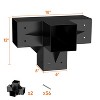 6x6 Pergola Brackets Kit, Woodwork Right Angle Corner DIY Brackets 6" x 6" (Actual:5.5"x5.5"), Powder-Coated Pergola Hardware, for Pergola Gazebo - 2 of 4