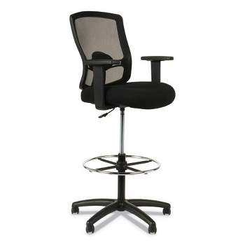 Alera Alera Etros Series Mesh Stool, Supports Up to 275 lb, 25.19" to 35.23" Seat Height, Black