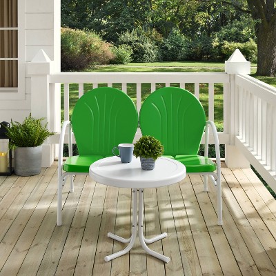 Griffith Green Metal 2-Piece Outdoor Loveseat Set