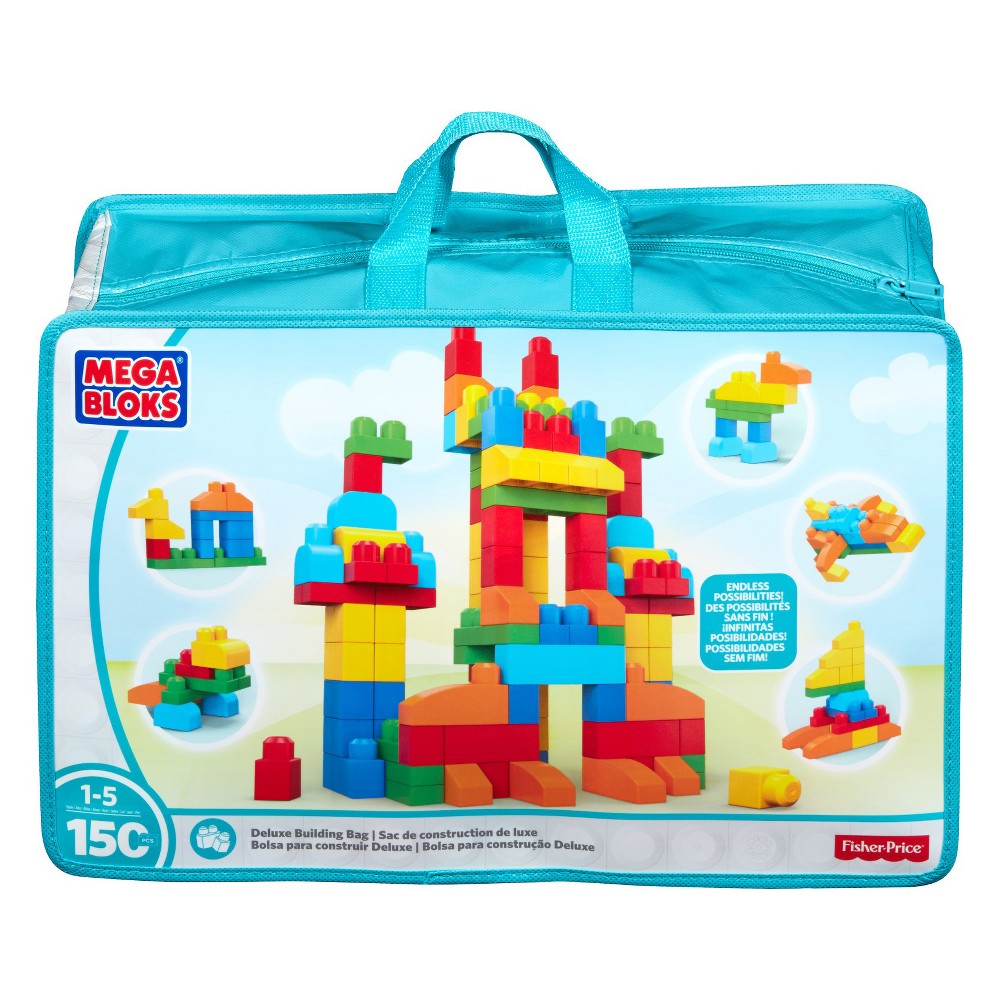 UPC 065541383890 product image for Mega Bloks First Builders Deluxe Building Bag - (150 Piece) | upcitemdb.com