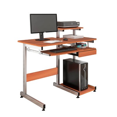 Techni Mobili Complete Computer Workstation Desk Color Woodgrain