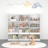 Vynxaria Book Organizer & Toy Storage Cabinet, Stylish Storage Solution for Kids' Room, Playroom & Nursery in White - 3 of 4