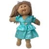 Doll Clothes Superstore Handmade Mint Green Dress Fits 15-16 Inch Baby And Cabbage Patch Kid Dolls - 2 of 4