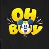 Men's - Disney - Oh Boy Mickey Face Graphic Fleece Sweatshirt - 2 of 4
