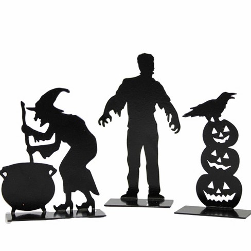 Department 56 Villages 4.0 Inch Spooky Silhouettes Crow Witch Monster ...