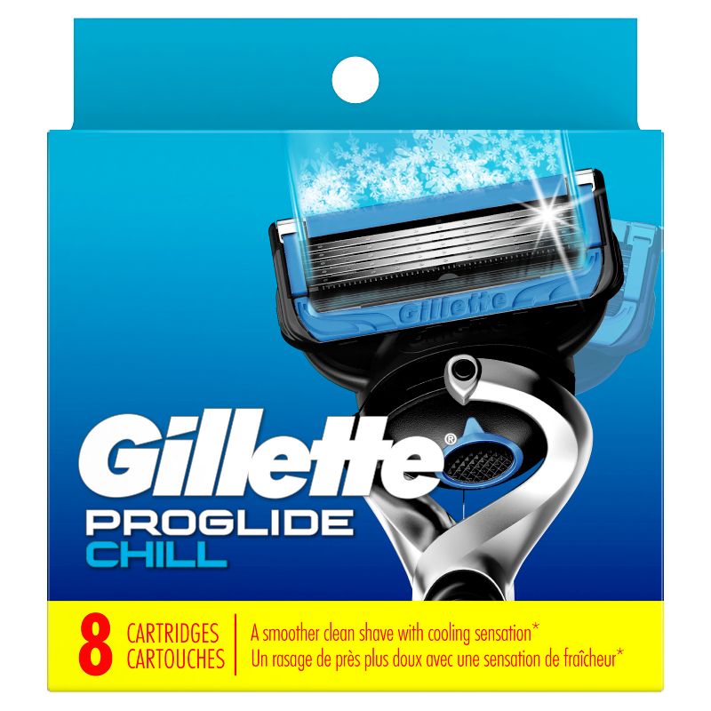 Gillette ProGlide Chill Razor Refills for Men - 8 Blade Refills, 2 of 9