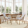 Flash Furniture Lourdes Indoor/Outdoor Commercial Bistro 31.5" Table, PE Rattan, Glass Top with 2 Stack Chairs - 2 of 4