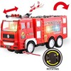 SYNCFUN 3-in-1 Toy Trucks, Automatic Bump & Go Fire Truck Toy, Garbage Truck, Play Excavator Vehicle Toys Gifts for Kids Boys Girls 2-8 Years Old - 4 of 4