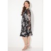 Catherines Women's Plus Size All A-Flutter Chiffon Jacket Dress - 4 of 4