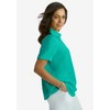 Jessica London Women's Plus Size Gauze Camp Shirt - 4 of 4