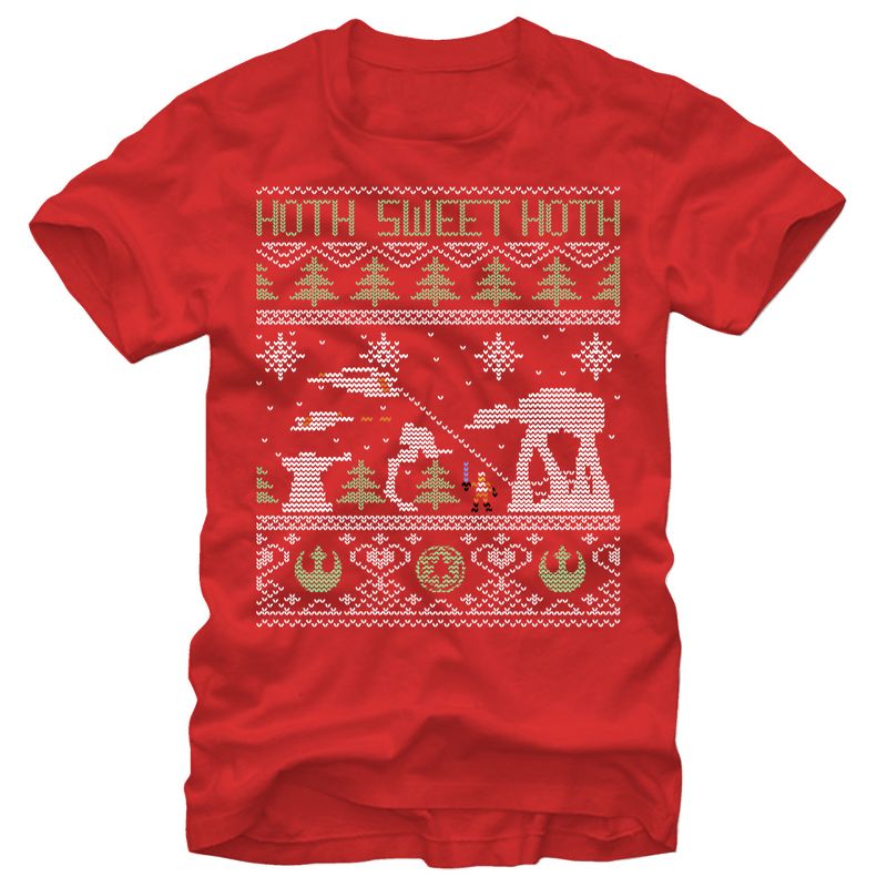 Men's Star Wars Ugly Christmas Hoth Sweet Hoth T-Shirt, 1 of 5
