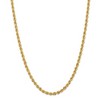 Black Bow Jewelry 5mm, 14k Yellow Gold, Handmade Solid Rope Chain Necklace - 3 of 4