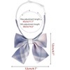 Elerevyo Women's Colorful Plaid Pretied Bow Ties with Elastic Band - 2 of 4