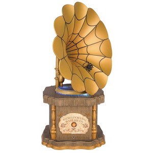 Gemmy 11 in Animated Spinning Gramophone Tabletop Prop - Gold - 1 of 4