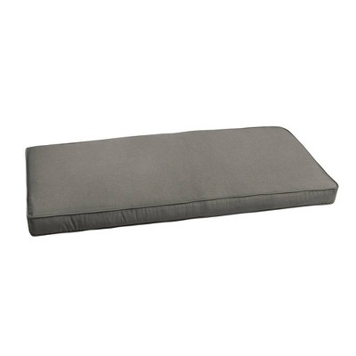 Sunbrella Canvas Outdoor Bench Cushion Charcoal Gray