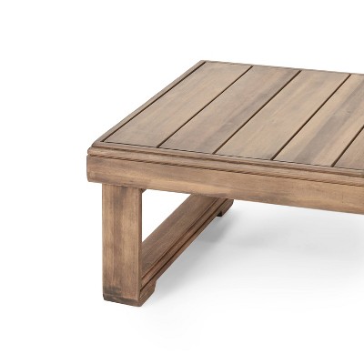 Westchester Brown Acacia Wood Rectangular Outdoor Coffee Table