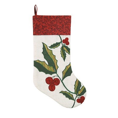 C&F Home Holly Berries Stocking