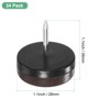 Unique Bargains Durable Nail-on Furniture Sliders Chair Leg Protectors 24 Pcs - 3 of 4