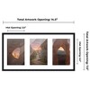 PosterPalooza | Black Finish Collage Frame - White Mat, 20 Frame Sizes to Choose From, UV Acrylic - 2 of 4
