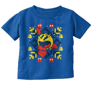 Ugly Christmas Pixel PACMAN Snowflake Toddler Baby Graphic T Shirt Brisco Brands - 1 of 4