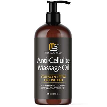 Anti-Cellulite Massage Oil, Cellulite Remover and Skin Tightening Body Oil, M3 Naturals, Grapefruit & Lemon, 8 fl oz