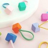 Wrapables Mini 3D Cube Hair Ties (Set of 10) - image 3 of 4