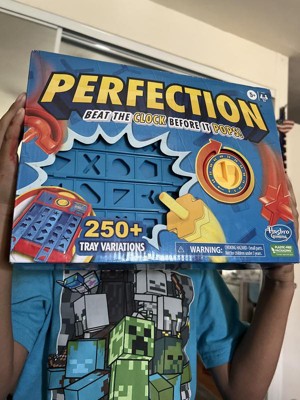 Hasbro Gaming Perfection Game for Preschoolers and Kids Ages 5 and Up,  Popping Shapes and Pieces, Preschool Board Games for 1 or More Players