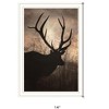 HomeRoots Elk Sunrise White Framed Print Wall Art - 3 of 4