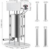 Electric Sausage Stuffer 15L Variable Speed Commercial Sausage Maker 200W Motor - 2 of 4