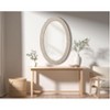 Elegant Lighting Oval Cornhusk Mirror 27x42 in Linen White - 2 of 4
