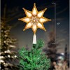 Kurt Adler 18-Light LED Multifunction 8-Point Star Christmas Treetop, 10in - 2 of 2
